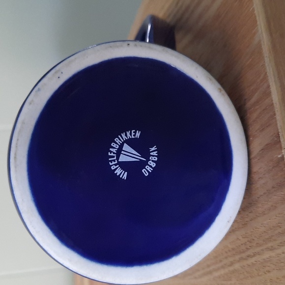 Norway Norge Norwegian Blue with Gold Graphic Design Ceramic Coffee Mug - Picture 5 of 5